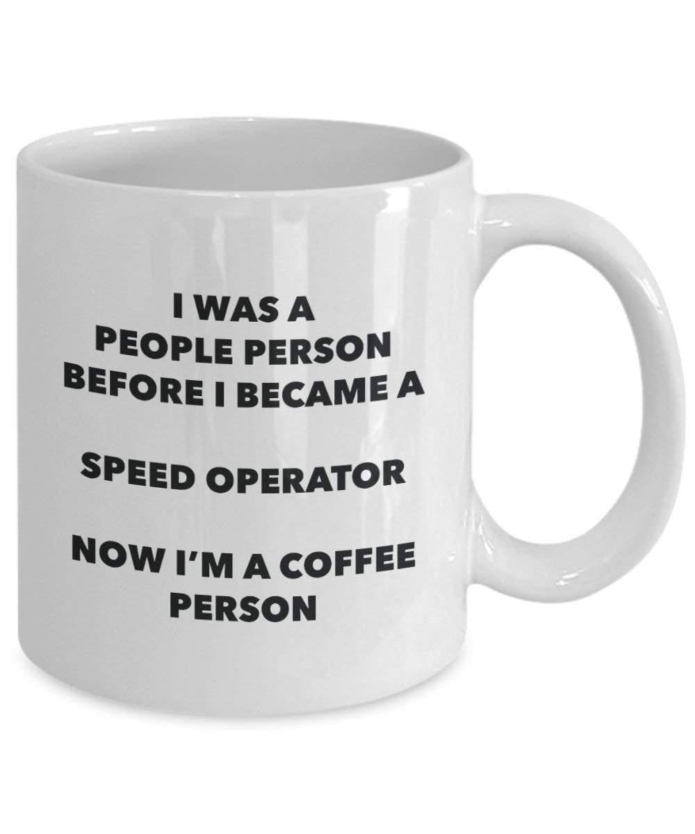 Speed Operator Coffee Person Mug - Funny Tea Cocoa Cup - Birthday Christmas Coffee Lover Cute Gag Gifts Idea