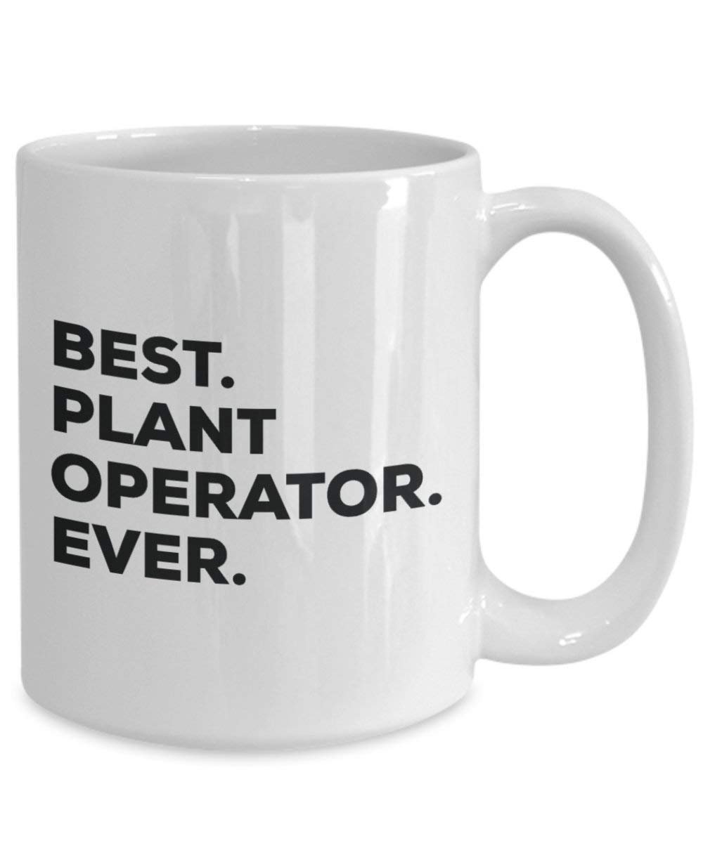 Meilleur Plante opérateur jamais Mug rigolo – Tasse à café – Thank You Appréciation pour Noël Anniversaire Vacances Cadeau unique idées 15oz blanc