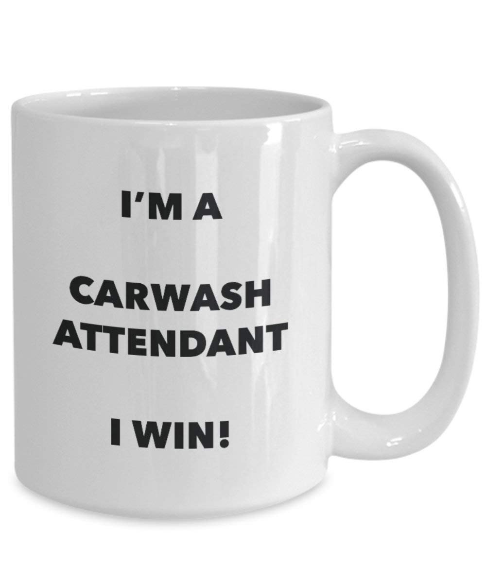 Carwash Attendant mug – I' m A Carwash Attendant i Win. – Funny Coffee Cup – Birthday Christmas GAG regalo idea 11oz Infradito colorati estivi, con finte perline