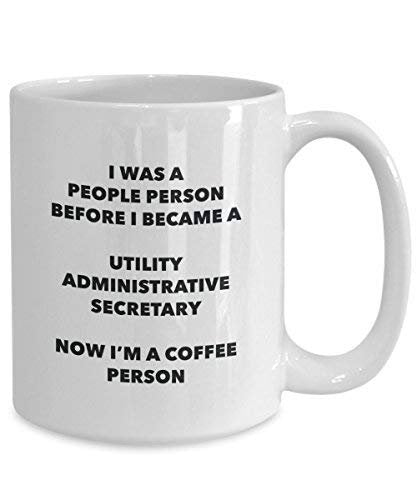 Utility Administrative Secretary Coffee Person Mug - Funny Tea Cocoa Cup - Birthday Christmas Coffee Lover Cute Gag Gifts Idea