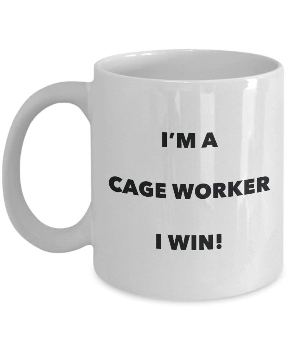 Käfig Worker Tasse – I 'm a Käfig Worker I Win. – Funny Kaffeetasse – Neuheit Geburtstag Weihnachten Gag Geschenke Idee