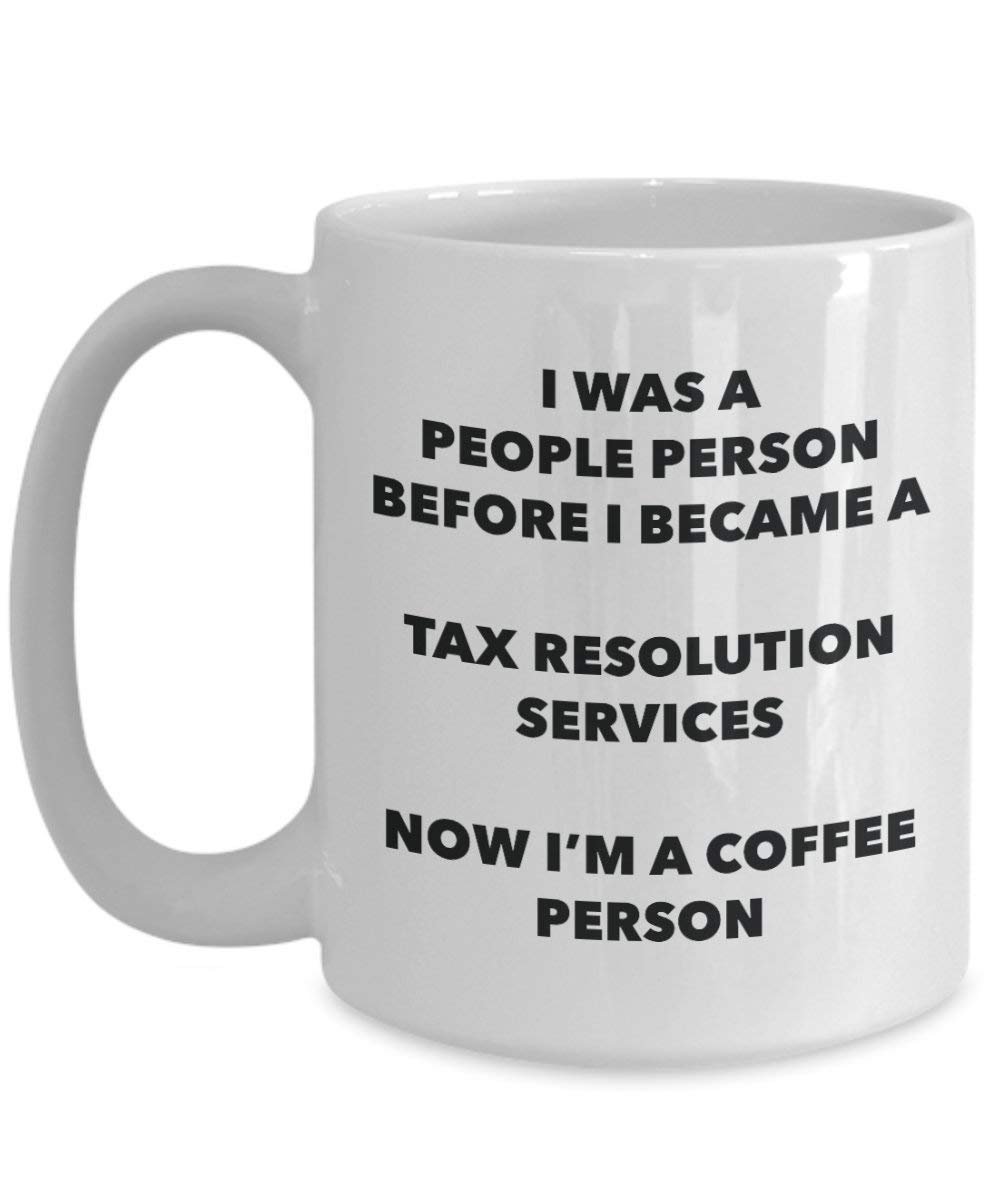 Steuer Auflösung Services Kaffee Person Tasse – Funny Tee Kakao-Tasse – Geburtstag Weihnachten Kaffee Lover Cute Gag Geschenke Idee