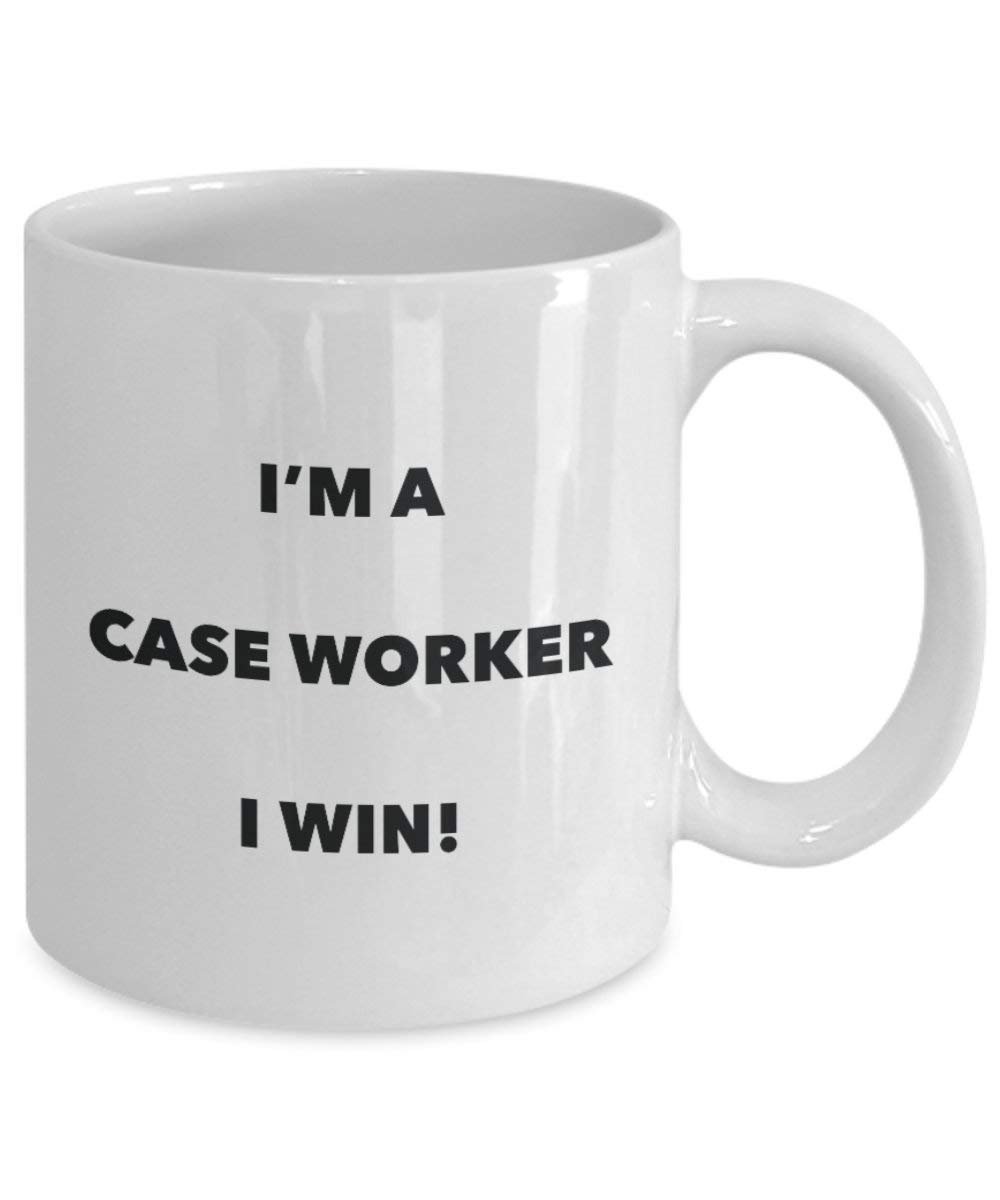 Fall Worker Tasse – I 'm a Fall Worker I Win. – Funny Kaffeetasse – Neuheit Geburtstag Weihnachten Gag Geschenke Idee 11oz weiß