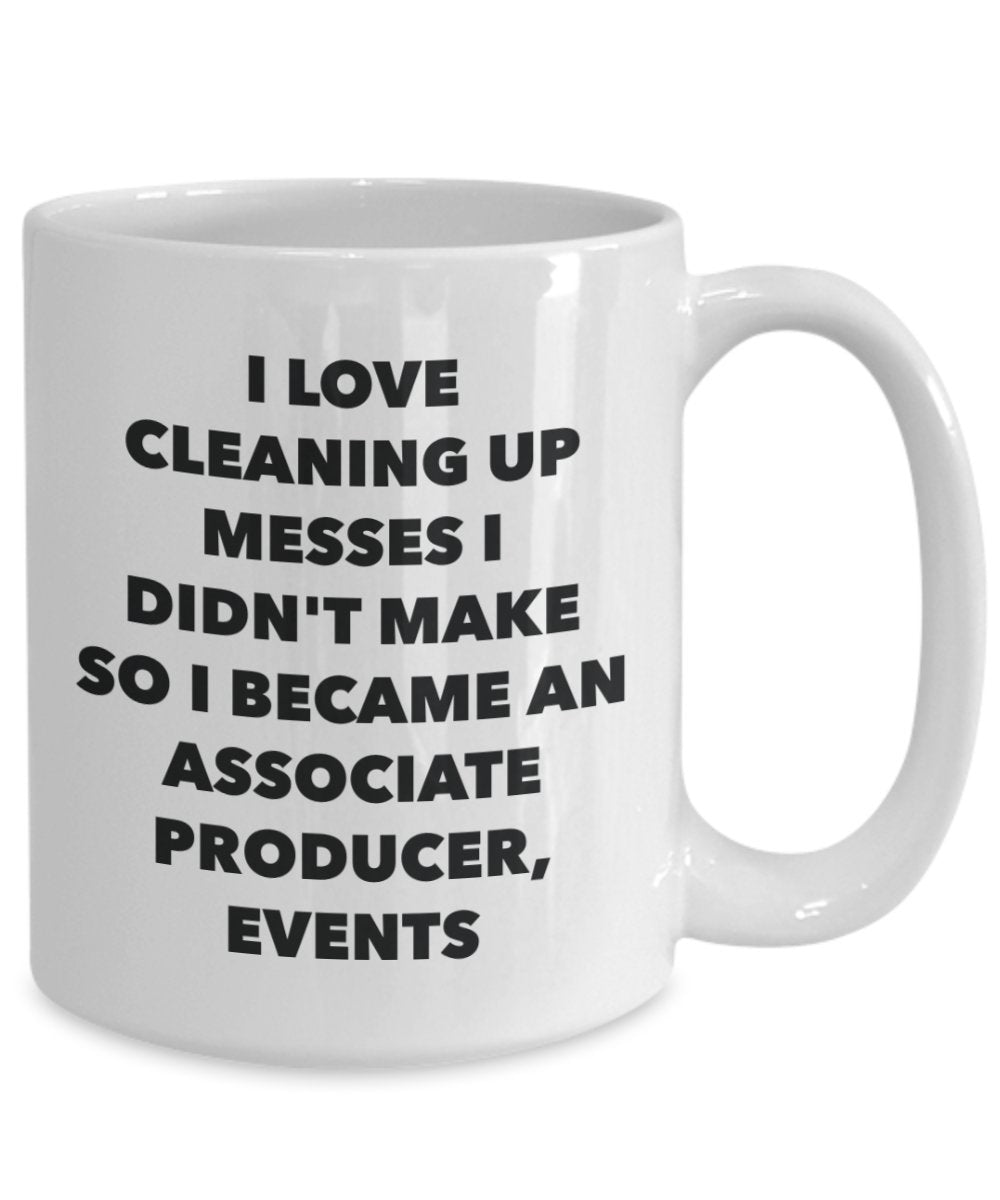 I Became an Associate Producer, Events Mug -Funny Tea Hot Cocoa Coffee Cup - Novelty Birthday Christmas Anniversary Gag Gifts Idea