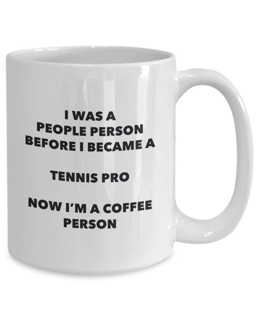 Tennis Pro Coffee Person Mug - Funny Tea Cocoa Cup - Birthday Christmas Coffee Lover Cute Gag Gifts Idea