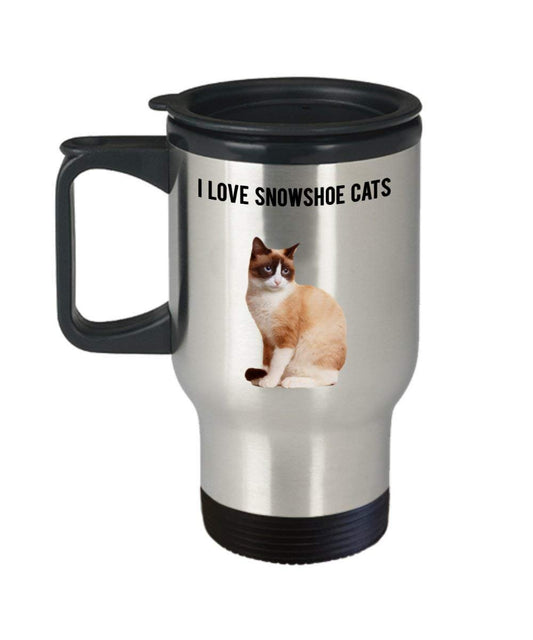 balinais Chat Mug de voyage rigolo – Thé chaud Cacao Café isotherme Gobelet – Fantaisie anniversaire Idée de Gag cadeaux de Noël