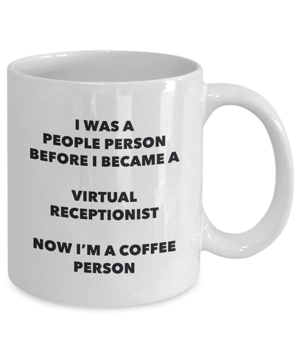 Virtual Receptionist Coffee Person Mug - Funny Tea Cocoa Cup - Birthday Christmas Coffee Lover Cute Gag Gifts Idea