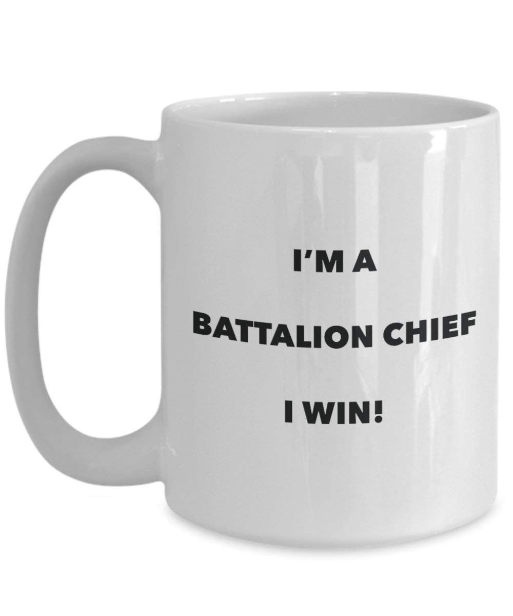 Bataillon Chief Tasse – I 'm a Bataillon Chief I Win. – Funny Kaffeetasse – Neuheit Geburtstag Weihnachten Gag Geschenke Idee
