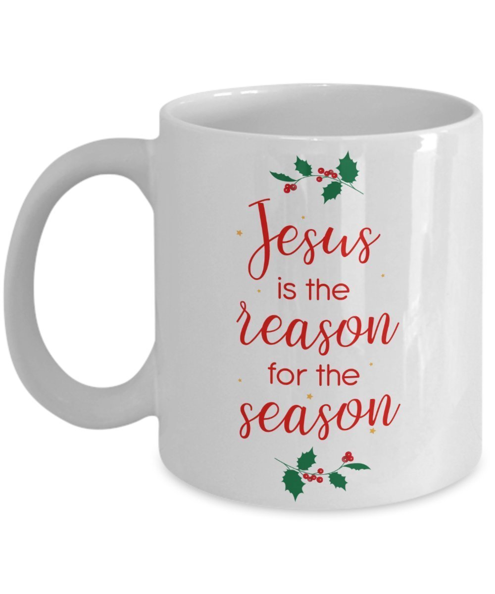 Tasse mit Aufschrift"Jesus is the Reason for the Season", lustige Teetasse, Kakao, Kaffeetasse, Geschenkidee, für Geburtstag, Weihnachten, Jahrestag, Gag