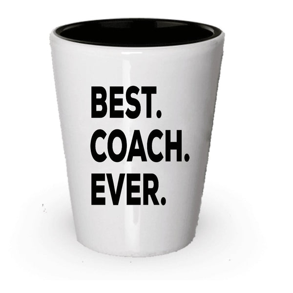 Coach Gifts – Coach shot Glass – Best Coach Ever – allenatori regali per donne uomini – per sacco box set coaching – Thanks Coach Ideas – apprezzamento Thank You 1 Great – Funny GAG – mettere su scrivania (1)