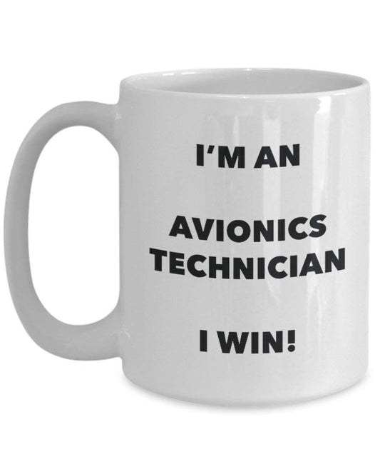 avionik Technician Tasse – Ich bin ein Avionics Techniker I Win. – Funny Kaffeetasse – Neuheit Geburtstag Weihnachten Gag Geschenke Idee