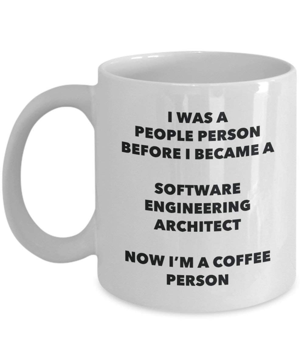 Software Engineering Architekt Kaffee Person Tasse – Funny Tee Kakao-Tasse – Geburtstag Weihnachten Kaffee Lover Cute Gag Geschenke Idee