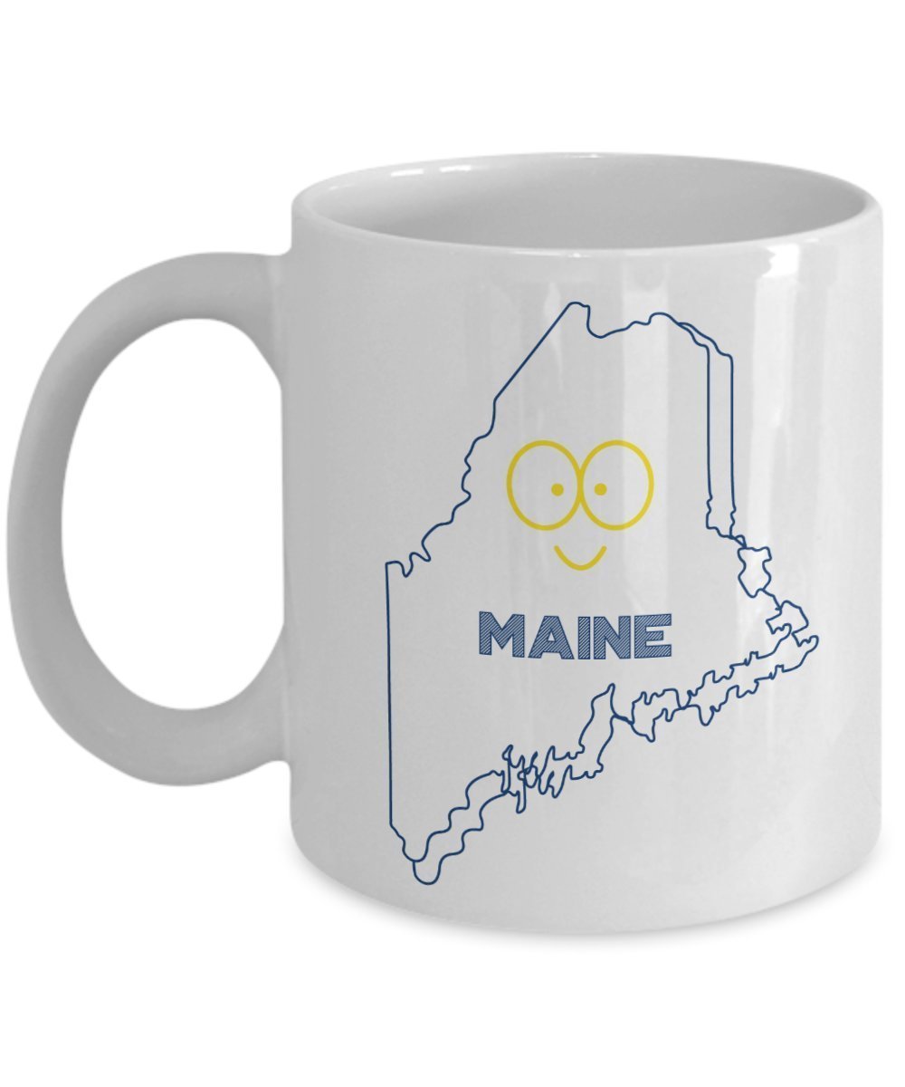 Maine Mug - Funny Tea Hot Cocoa Coffee Cup - Novelty Birthday Christmas Anniversary Gag Gifts Idea
