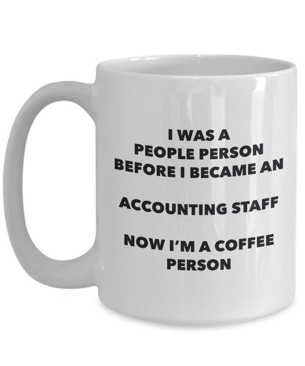 Comptabilité Personnel personne à café Mug Tasse à thé de cacao – rigolo – Anniversaire de Noël amateur de café mignon Gag Gifts Idée 15oz blanc