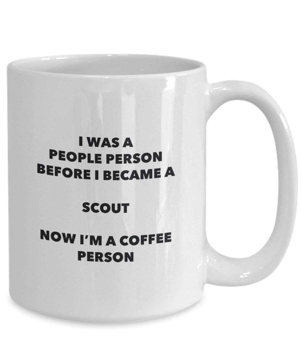 Scout Coffee Person Mug - Funny Tea Cocoa Cup - Birthday Christmas Coffee Lover Cute Gag Gifts Idea