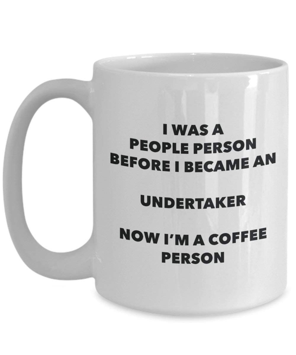 The Undertaker personne à café Mug Tasse à thé de cacao – rigolo – Anniversaire de Noël amateur de café mignon Gag Gifts Idée 15oz blanc