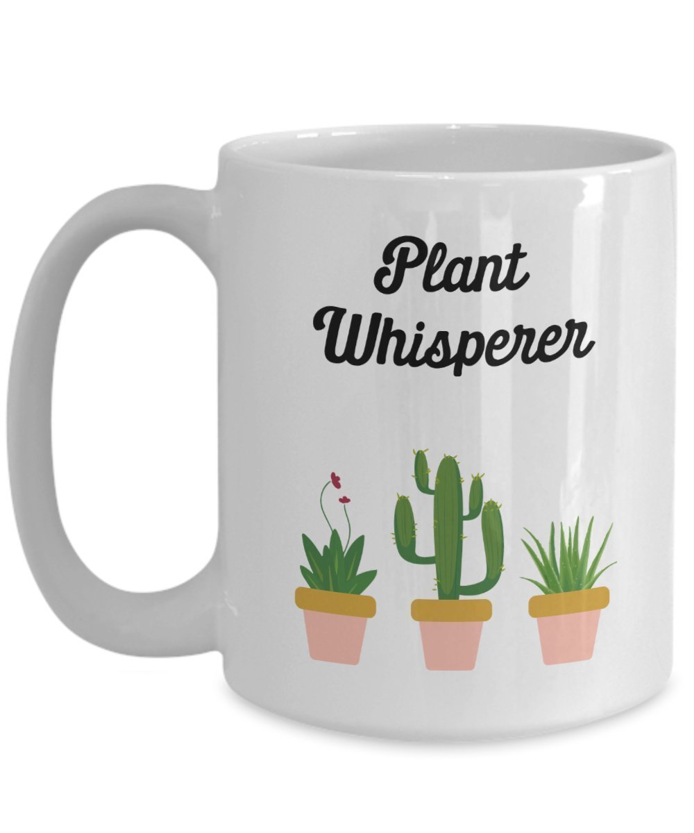 Plant Whisperer Mug - Funny Tea Hot Cocoa Coffee Cup - Novelty Birthday Christmas Gag Gifts Idea