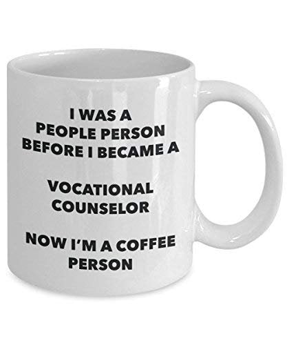 Vocational Counselor Coffee Person Mug - Funny Tea Cocoa Cup - Birthday Christmas Coffee Lover Cute Gag Gifts Idea