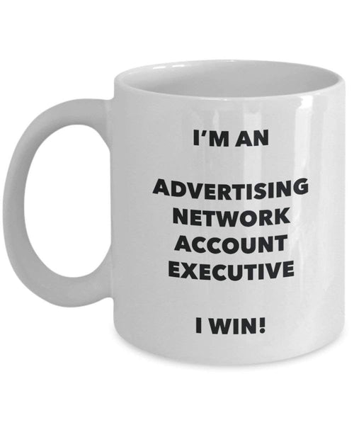 Werbung Netzwerk Konto-Tasse – Ich bin ein Werbung Netzwerk Konto-I Win. – Funny Kaffeetasse – Neuheit Geburtstag Weihnachten Gag Geschenke Idee