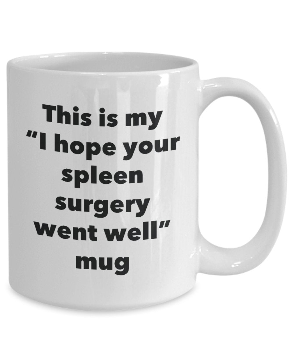 This is My "I Hope Your Spleen Surgery Went Well" Mug - Funny Tea Hot Cocoa Coffee Cup - Novelty Birthday Christmas Anniversary Gag Gifts Idea