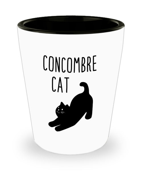 Concombre Cat Shot Glasses - Funny Birthday gag gift idea for cat lover Men/ Women/ girl