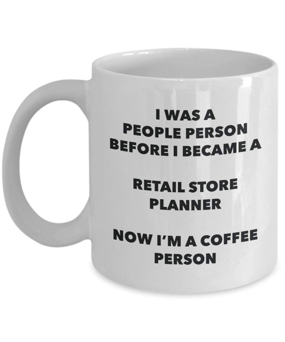 Retail Store Planner personne à café Mug Tasse à thé de cacao – rigolo – Anniversaire de Noël amateur de café mignon Gag Gifts Idée 11oz blanc