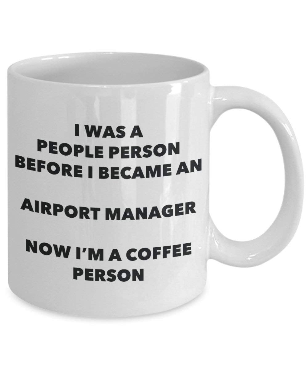 Flughafen Manager Kaffee Person Tasse – Funny Tee Kakao-Tasse – Geburtstag Weihnachten Kaffee Lover Cute Gag Geschenke Idee