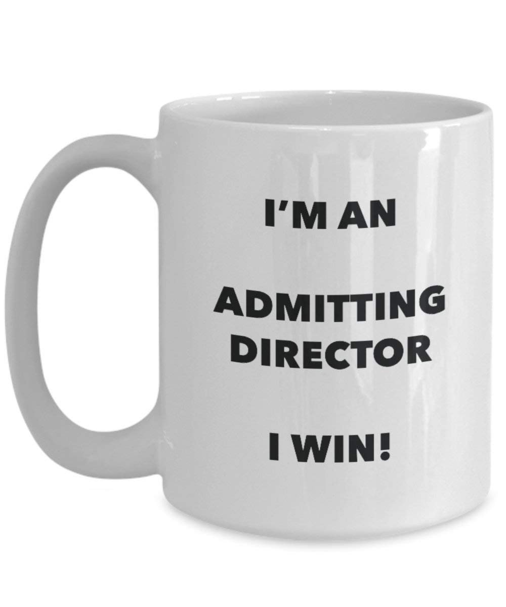 Aufnahme Director Tasse – Ich bin ein Zulassung Director I Win. – Funny Kaffeetasse – Neuheit Geburtstag Weihnachten Gag Geschenke Idee
