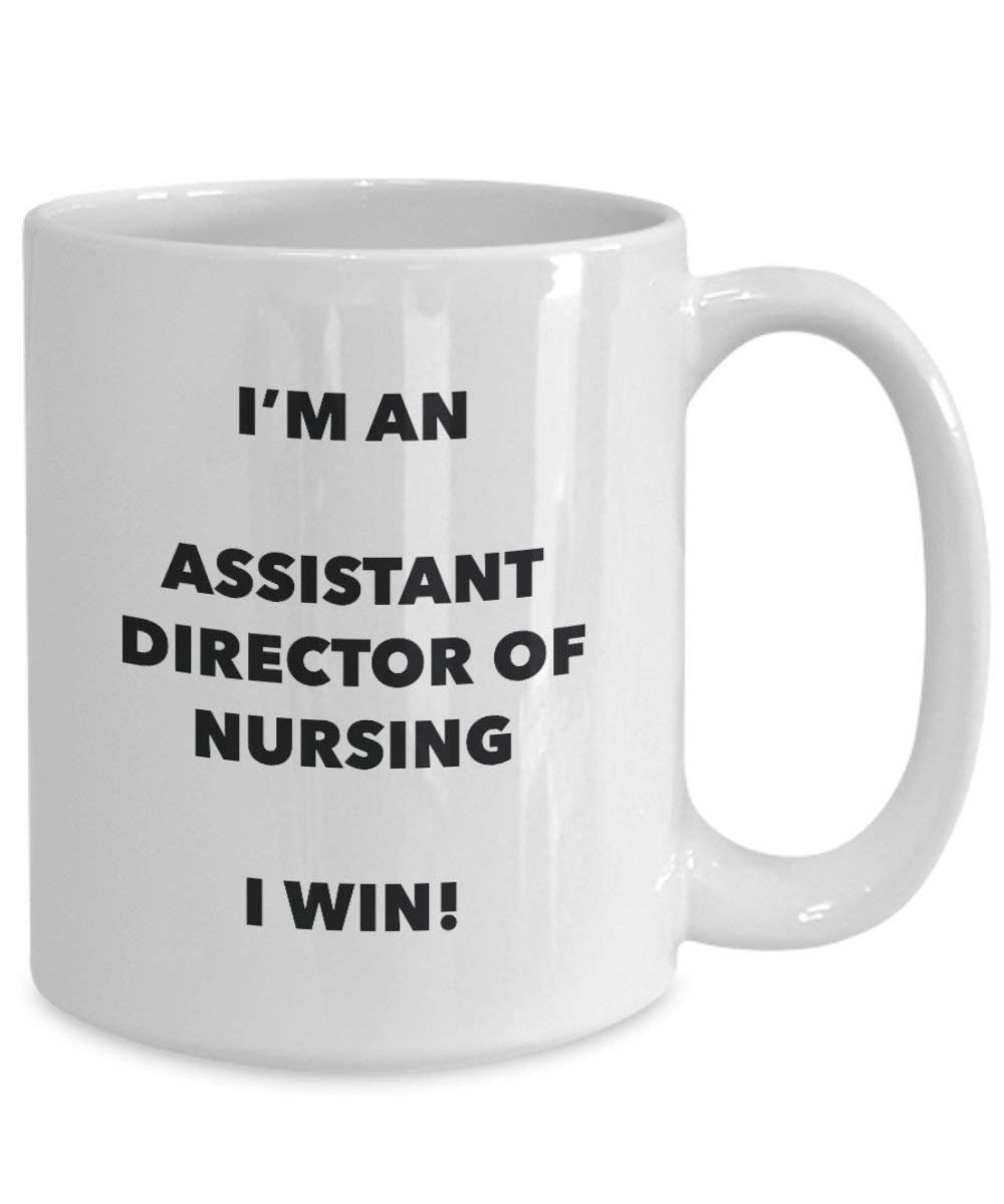 Assistant réalisateur d'allaitement Mug – Je suis un Assistant réalisateur d'allaitement I Win. – Funny Tasse à café – Anniversaire Idée de Gag cadeaux de Noël 11oz blanc