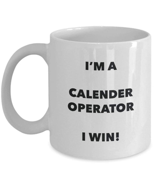 Calendario operatore mug – I' m A Calender operatore i Win. – Funny Coffee Cup – novelty Birthday Christmas GAG regalo idea 11oz Infradito colorati estivi, con finte perline