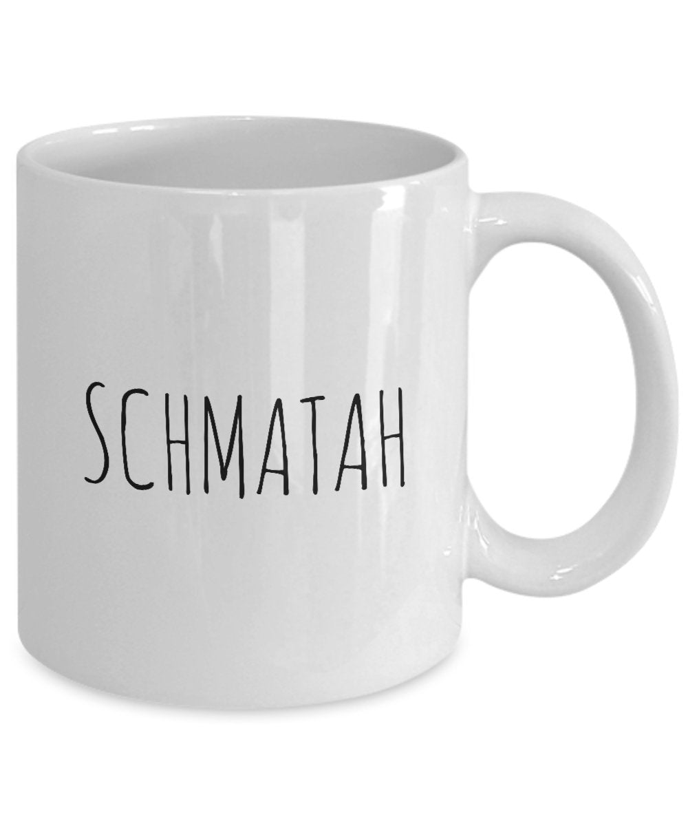 Yiddish Mug - Funny Schmatah Coffee Cup - Jewish Humor Gift Idea