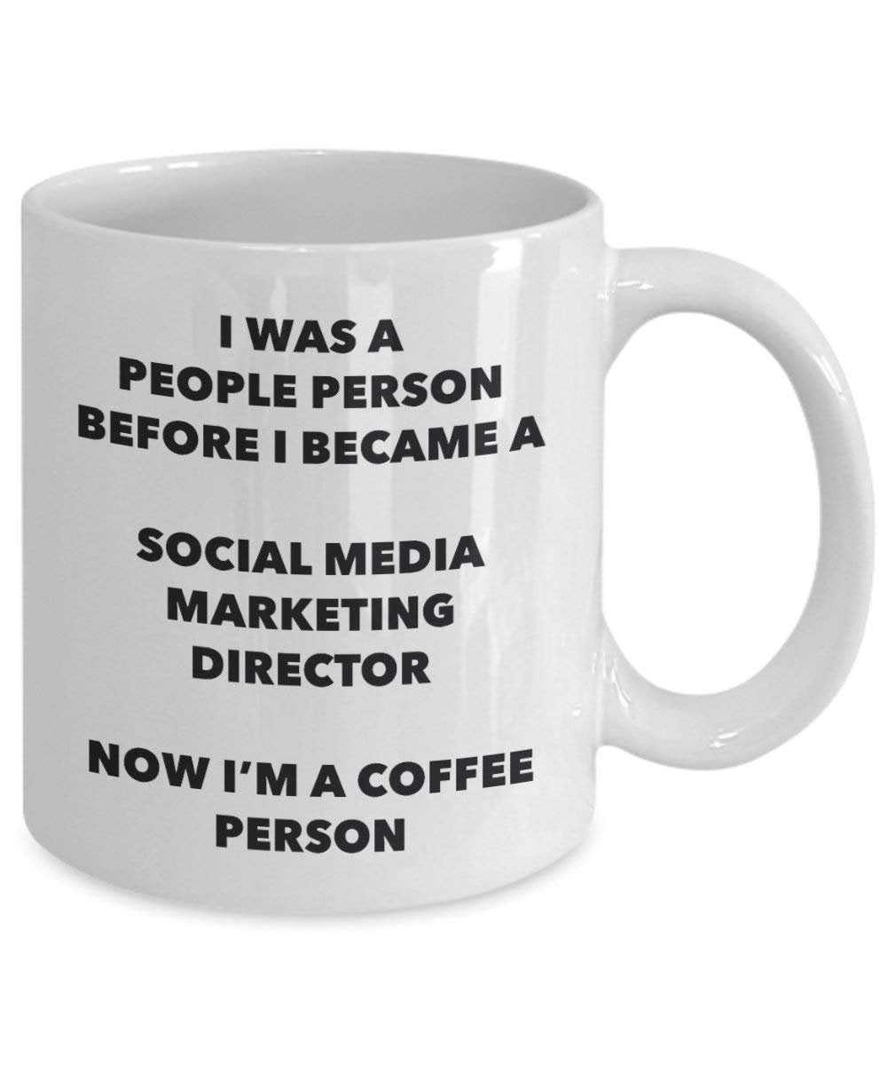 Social Media Marketing Regisseur Kaffee Person Tasse – Funny Tee Kakao-Tasse – Geburtstag Weihnachten Kaffee Lover Cute Gag Geschenke Idee