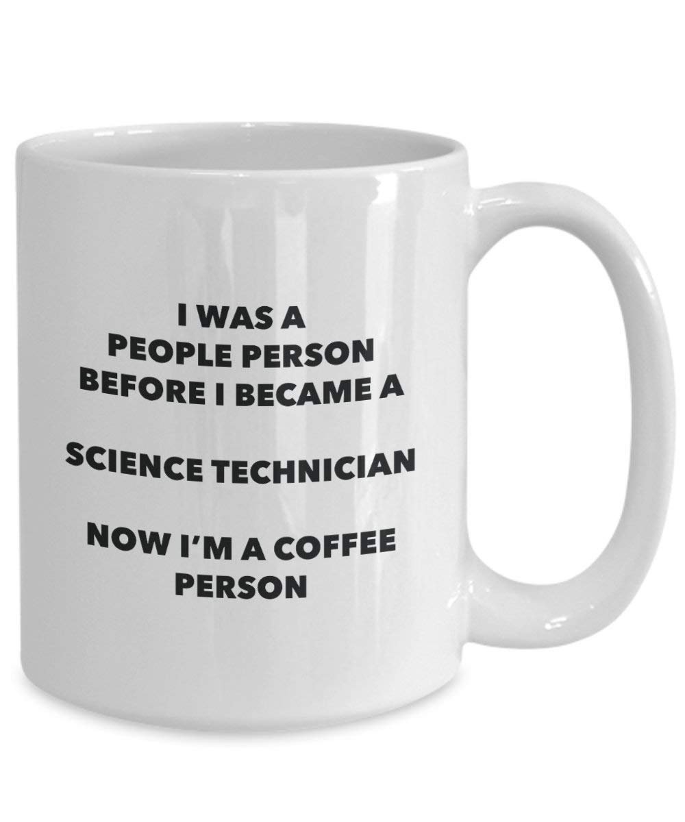 Wissenschaft Techniker Kaffee Person Tasse – Funny Tee Kakao-Tasse – Geburtstag Weihnachten Kaffee Lover Cute Gag Geschenke Idee 15oz weiß