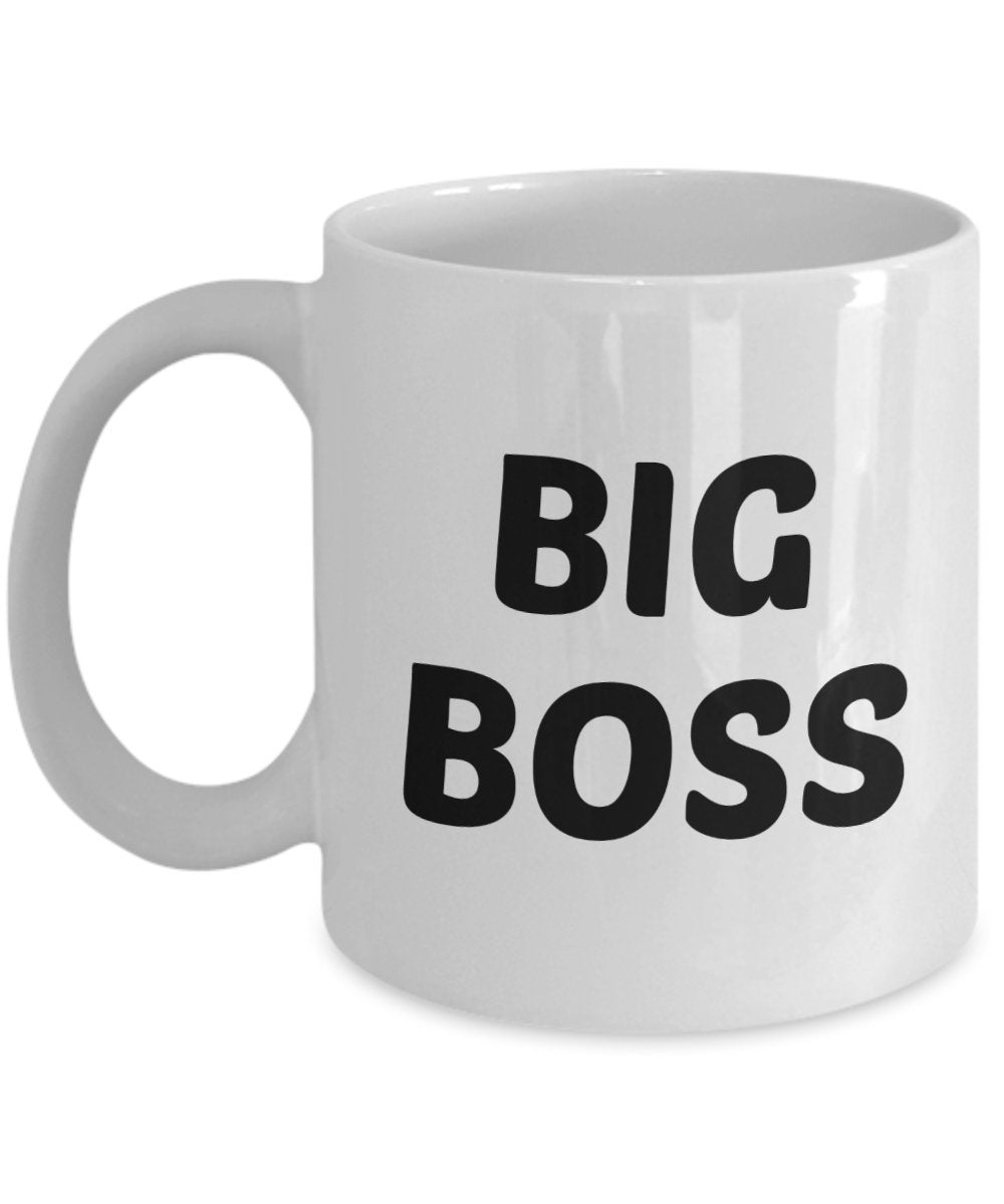 Big Boss Kaffeetasse – Lustige Teetasse für heiße Kakao-Kaffeetasse – Neuheit Geburtstag Weihnachten Gag Geschenk Idee