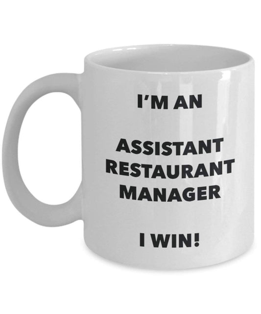 ASSISTANT Restaurant Manager Tasse – Ich bin ein Assistant Restaurant Manager I Win. – Funny Kaffeetasse – Neuheit Geburtstag Weihnachten Gag Geschenke Idee