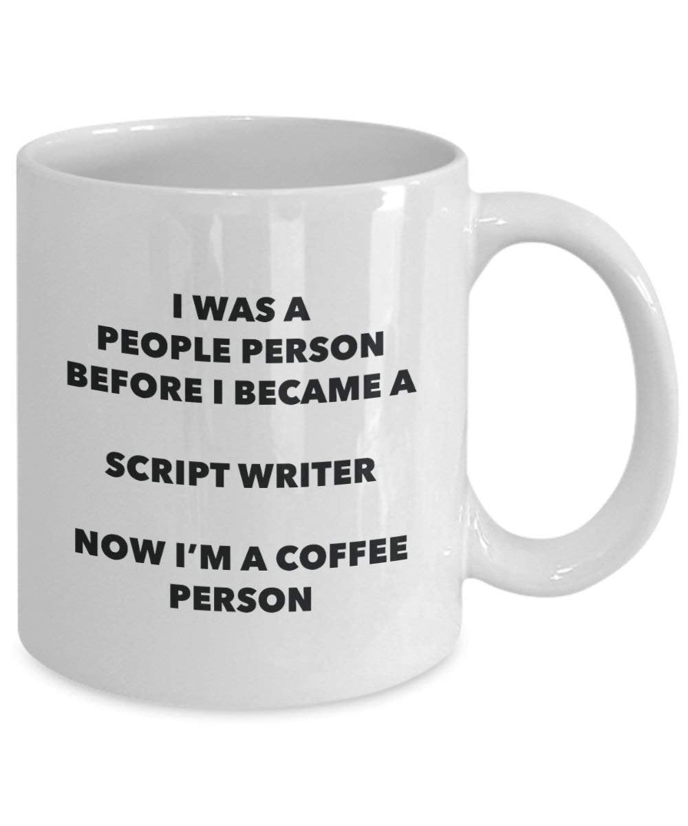 Script Writer Coffee Person Mug - Funny Tea Cocoa Cup - Birthday Christmas Coffee Lover Cute Gag Gifts Idea