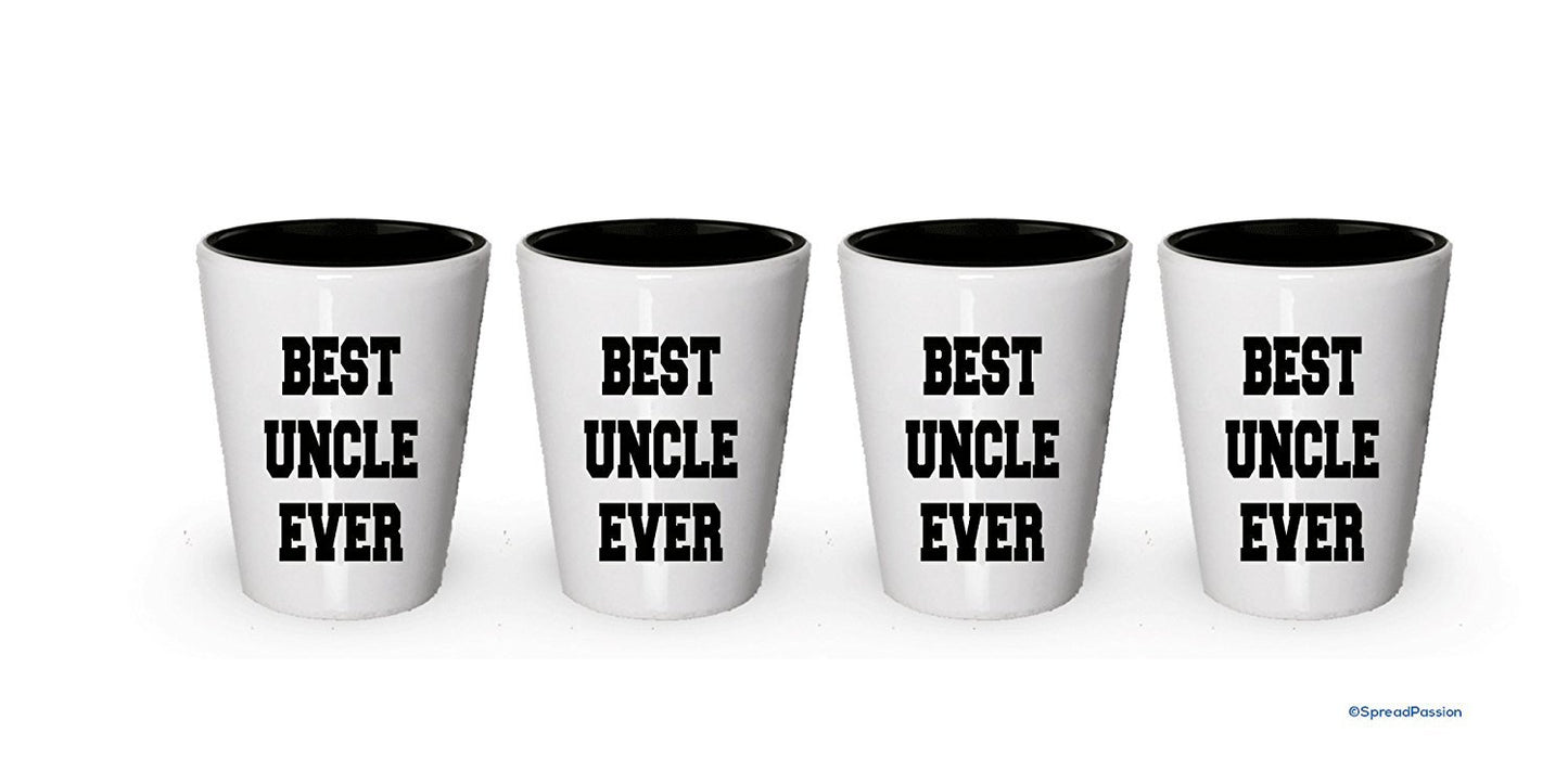 Best Uncle Ever Shot Glass- Funny Shot Glasses (2)