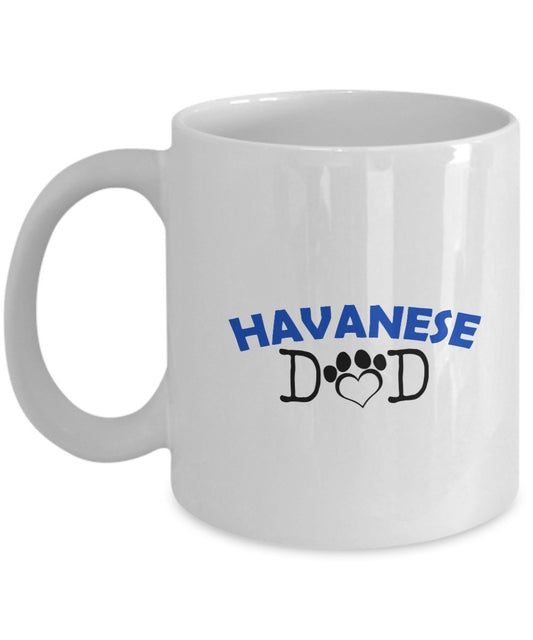 Funny Havanese Couple Mug – Havanese Dad – Havanese Mom – Havanese Lover Gifts - Unique Ceramic Gifts Idea (Dad & Mom)