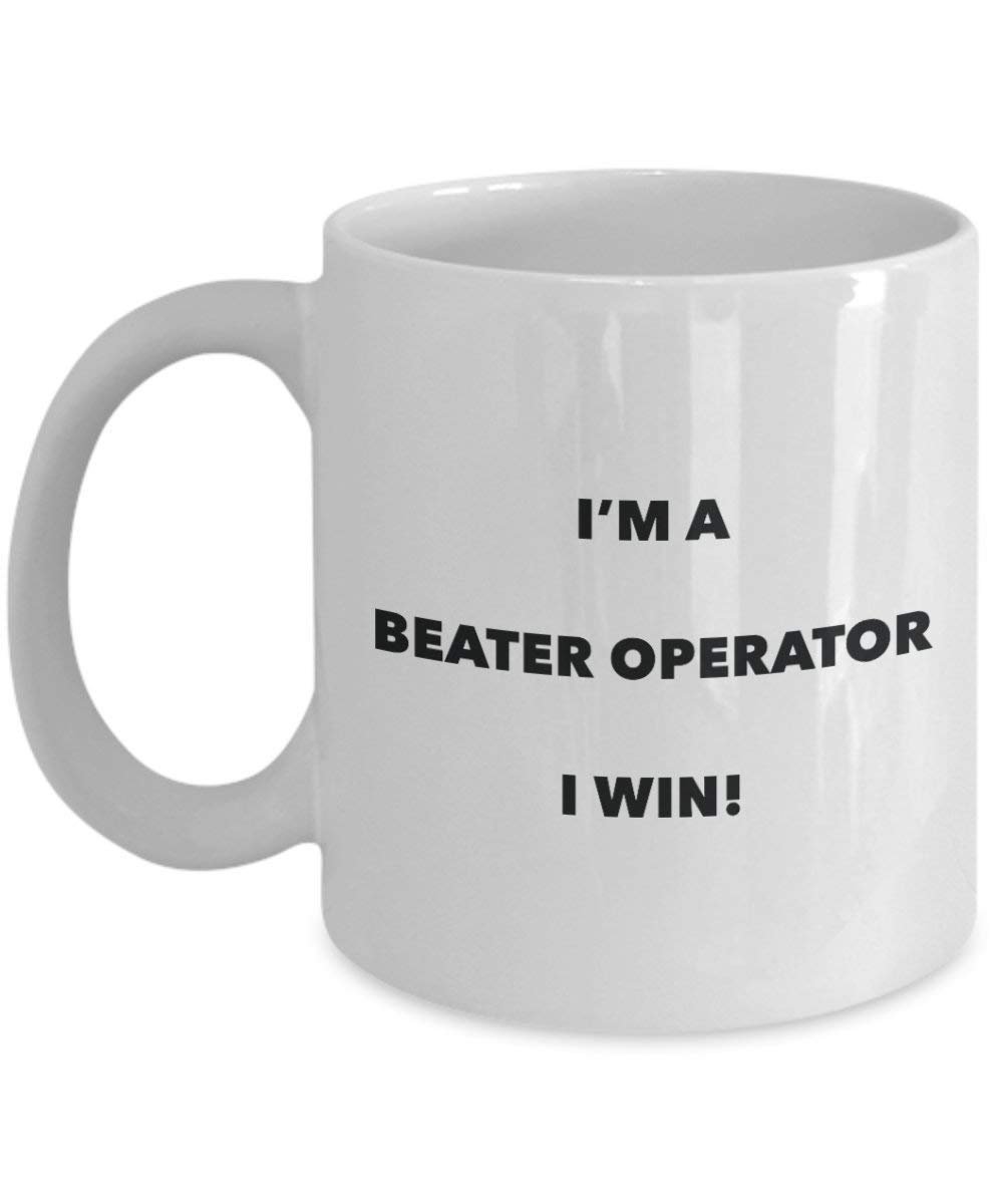 Schlägel Operator Tasse – I 'm a Schlägel Operator I Win. – Funny Kaffeetasse – Neuheit Geburtstag Weihnachten Gag Geschenke Idee 11oz weiß