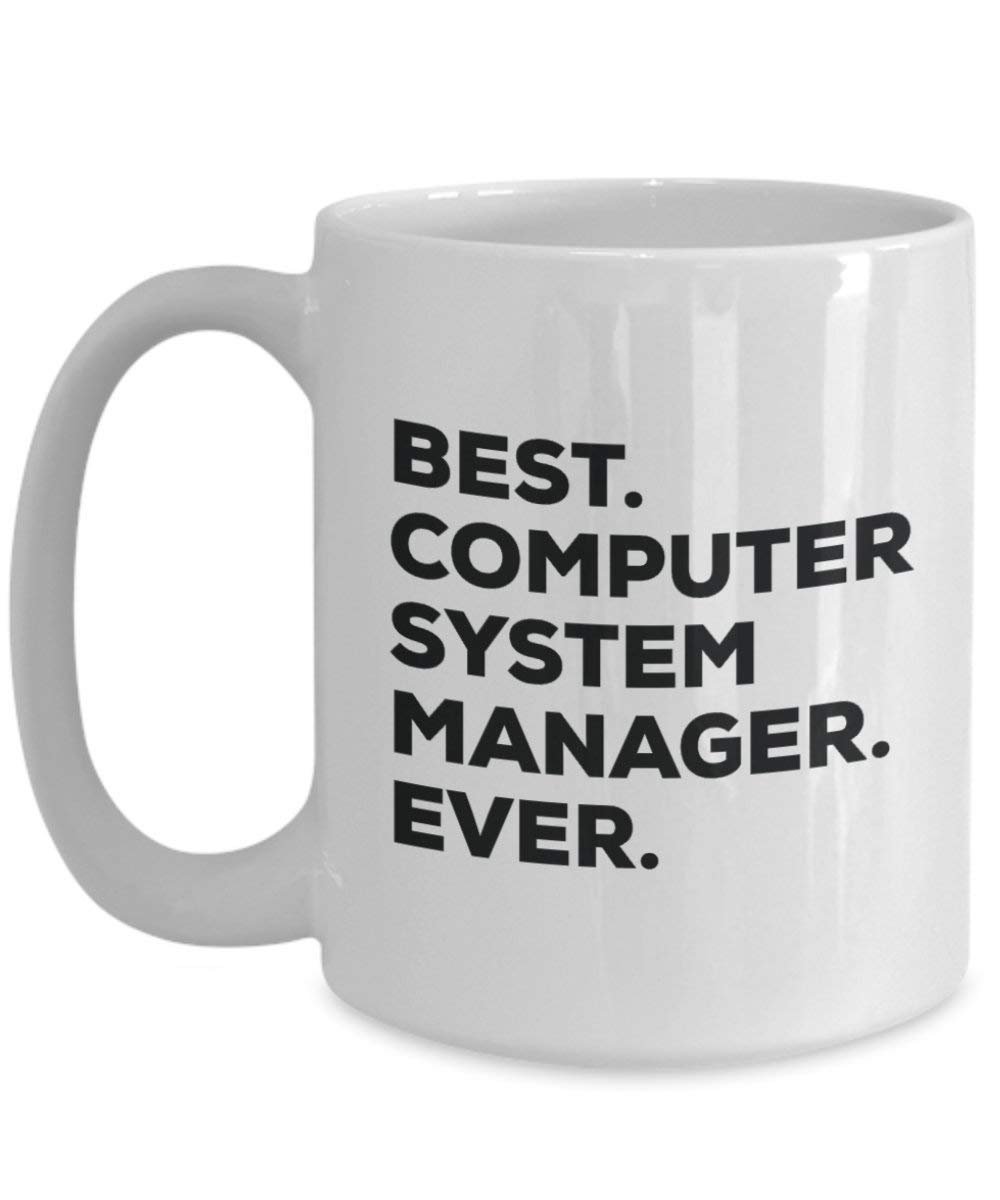 Best Computer System Manager Ever Mug - Funny Coffee Cup -Thank You Appreciation For Christmas Birthday Holiday Unique Gift Ideas