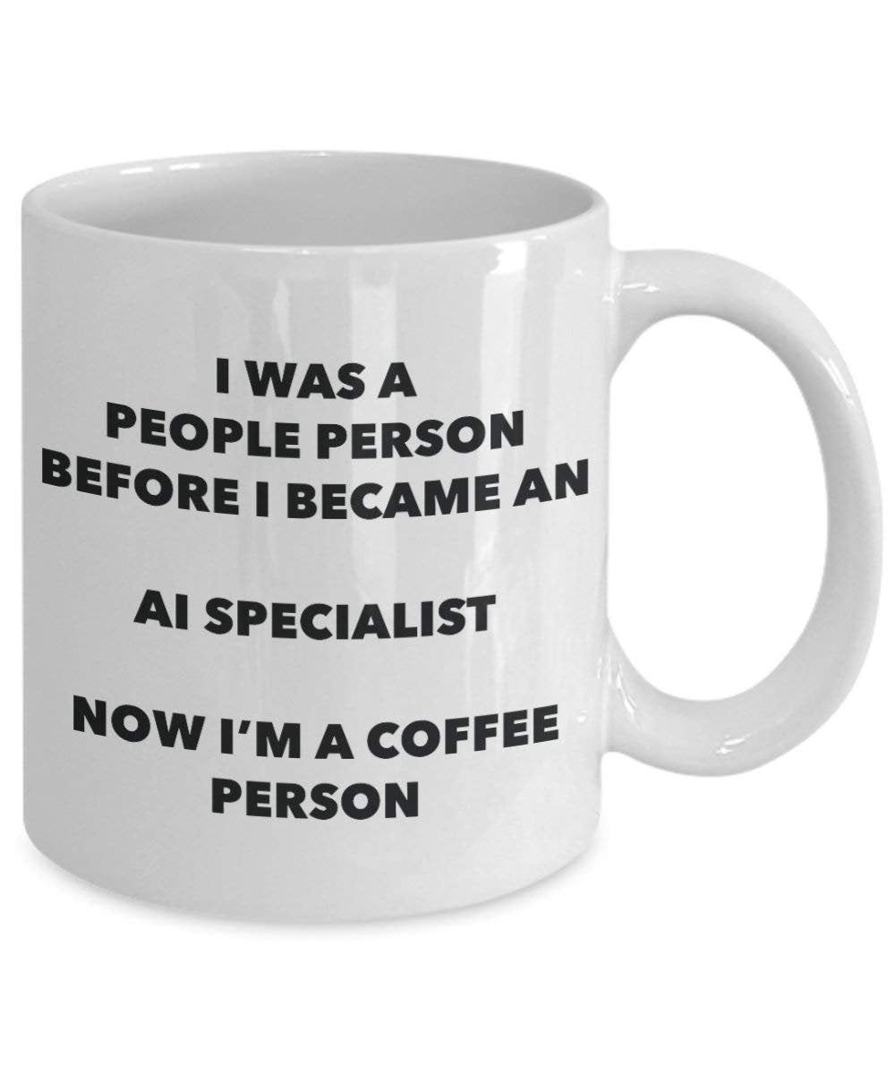 AI Specialist Café personne Mug – Funny Tasse à thé de cacao – Anniversaire de Noël amateur de café mignon Gag Gifts Idée 11oz blanc