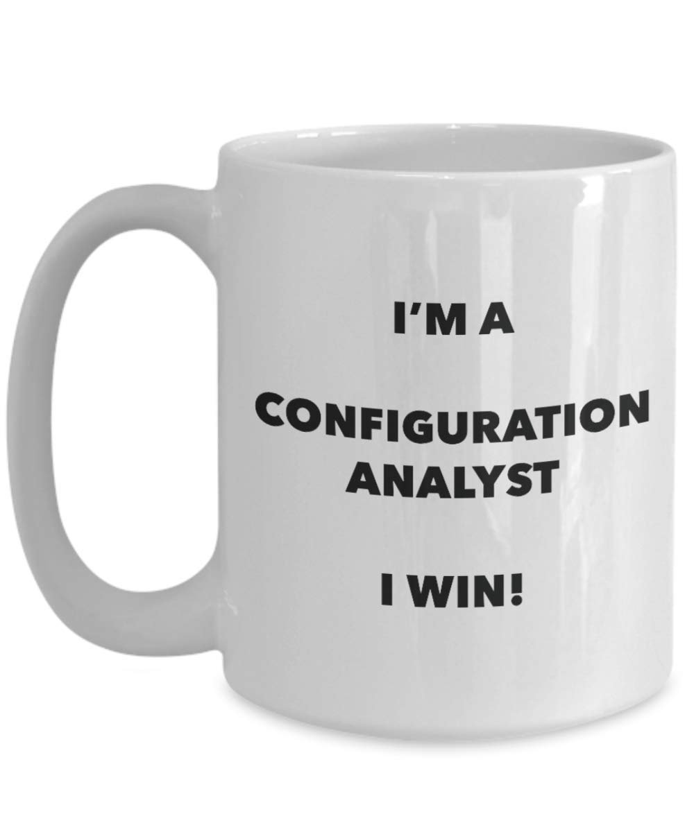 I' m A configurazione Analyst tazza i Win. – Funny Coffee Cup – novelty Birthday Christmas GAG regalo idea 15oz Infradito colorati estivi, con finte perline