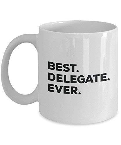 Best Delegate Ever Tasse – Funny Coffee Cup – Thank You Anerkennung für Weihnachten Geburtstag Urlaub Einzigartiges Geschenk Ideen