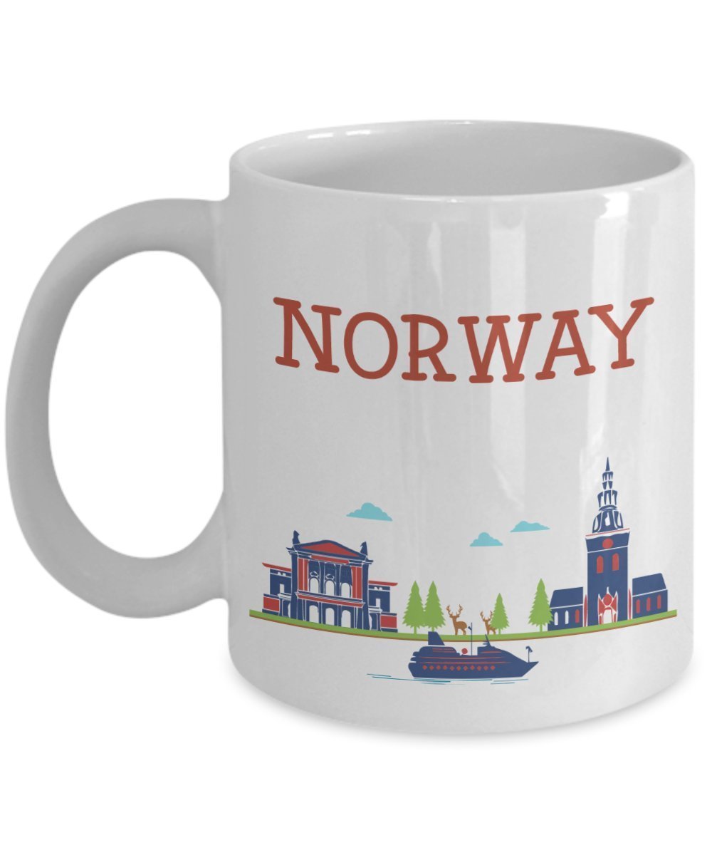 Norway Mug - Funny Tea Hot Cocoa Coffee Cup - Novelty Birthday Christmas Anniversary Gag Gifts Idea