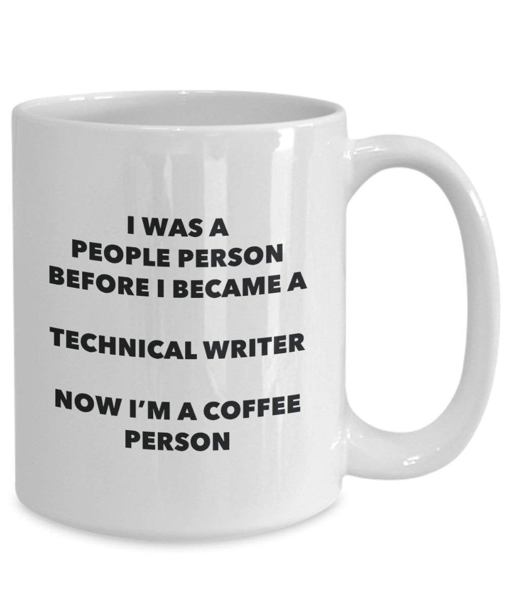 Technische Writer Kaffee Person Tasse – Funny Tee Kakao-Tasse – Geburtstag Weihnachten Kaffee Lover Cute Gag Geschenke Idee 11oz weiß