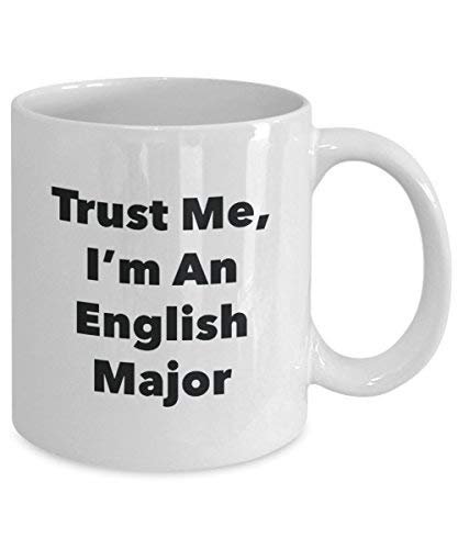 Trust Me, I'm An English principaux Mug rigolo – Tasse à café – Cute Graduation Gag Gifts idées pour vos amis et Camarades de classe 15oz blanc