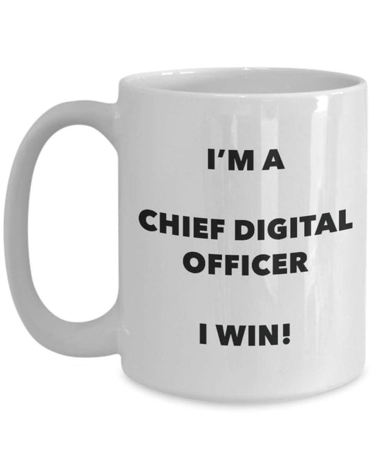 directeur Digital Mug – Je suis un directeur Digital I Win. – Funny Tasse à café – Fantaisie anniversaire Idée de Gag cadeaux de Noël 15oz blanc