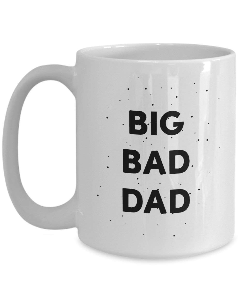 Big Bad Dad Tasse – Funny Tee Hot Cocoa Kaffeetasse – Neuheit Geburtstag Weihnachten Jahrestag Gag Geschenke Idee