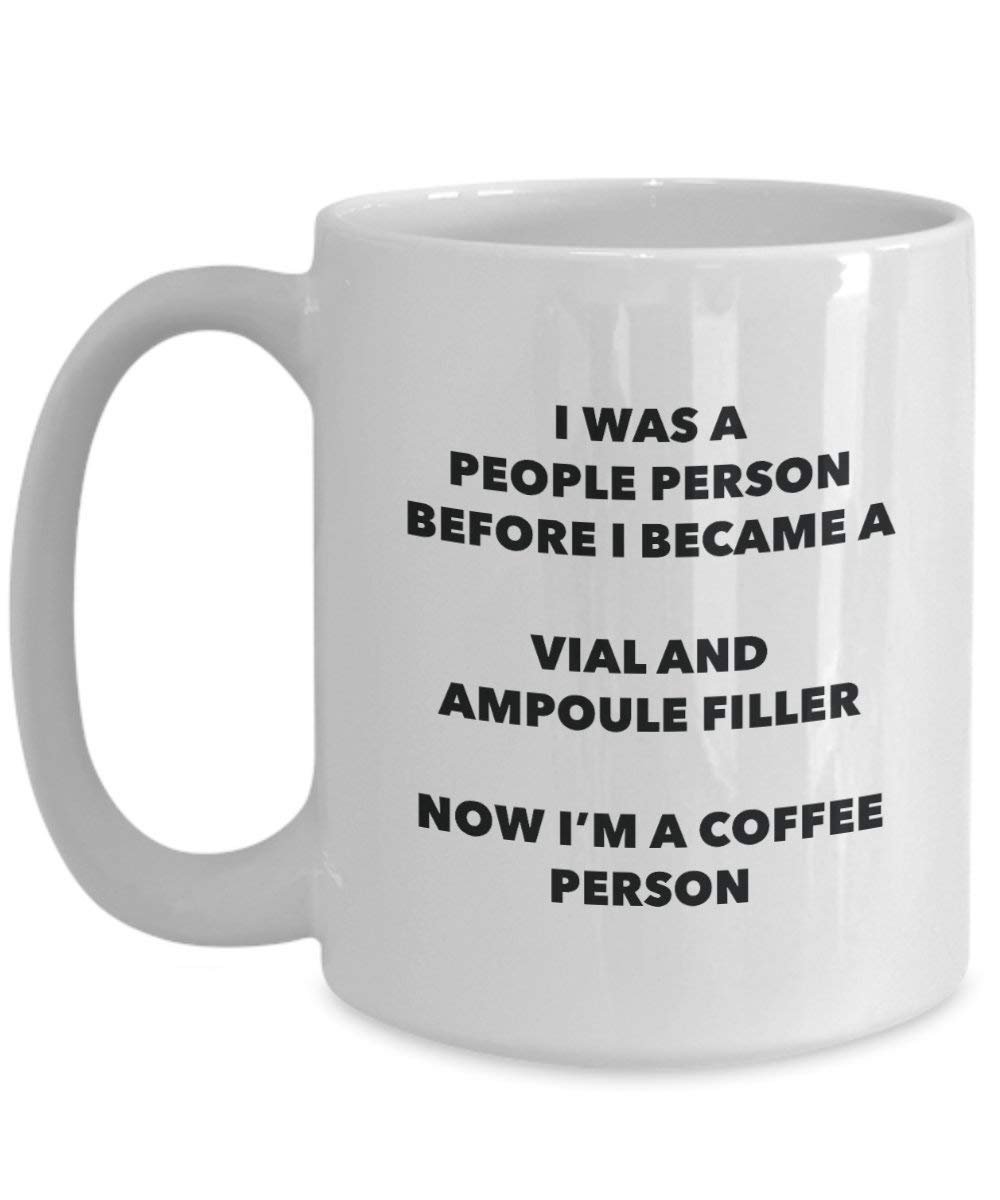 begleitet und Ampulle Filler Kaffee Person Tasse – Funny Tee Kakao-Tasse – Geburtstag Weihnachten Kaffee Lover Cute Gag Geschenke Idee