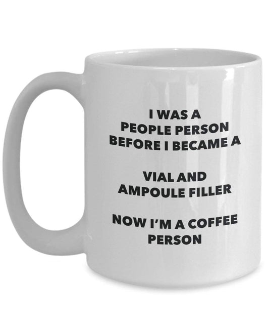 begleitet und Ampulle Filler Kaffee Person Tasse – Funny Tee Kakao-Tasse – Geburtstag Weihnachten Kaffee Lover Cute Gag Geschenke Idee